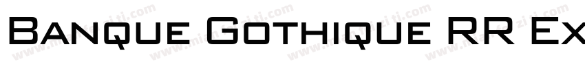 Banque Gothique RR ExtraBold字体转换